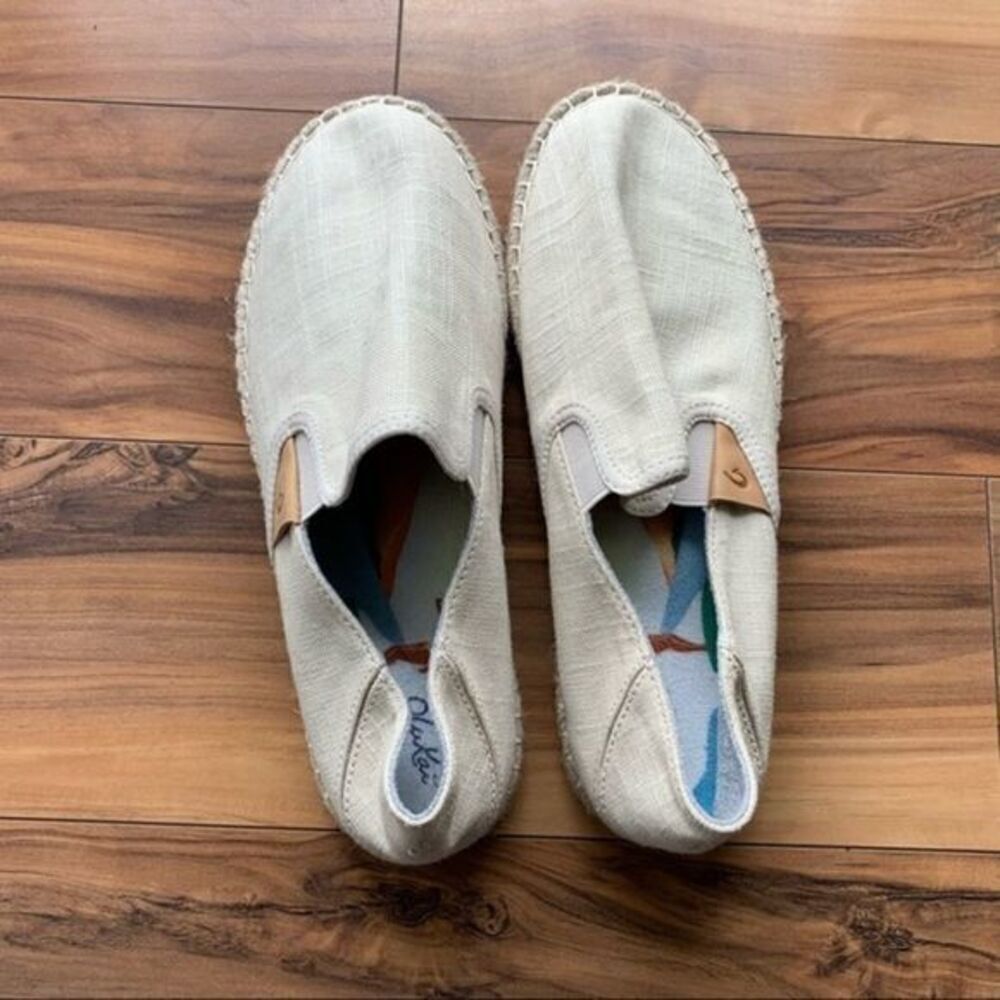 Olukai Kaula Pa‘a Kapa slip on espadrilles loafers 9